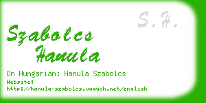 szabolcs hanula business card